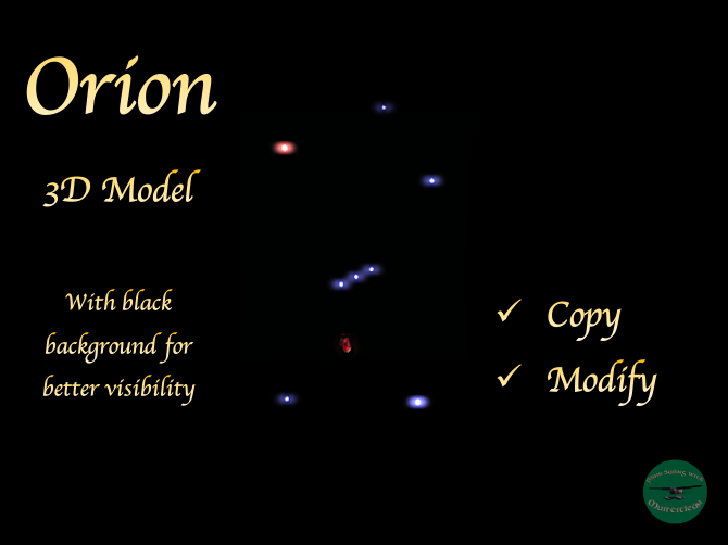 Orion Constellation 3D Model