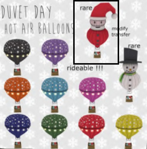 [DD] Hot Air Balloon Santa MT RARE