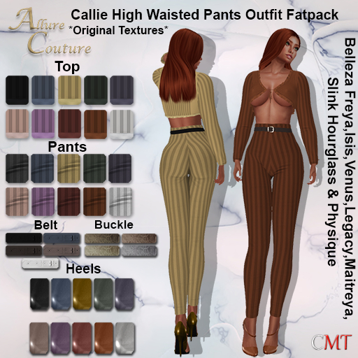 Callie High Waisted Pants Outfit Fatpack(Add)