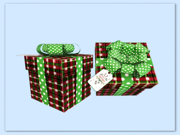 [AE] Gift Box Store -Checkered GB Green
