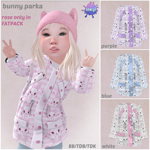 Inky! bunny parka FATPACK