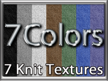 Zoy Texture [ Fine Knit 04 ] Seamless - 7 Colors