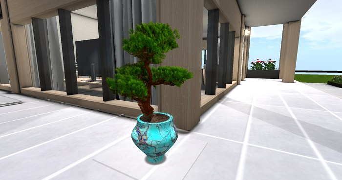 Foxfire's Decor: Turquoise Marble Planter Set