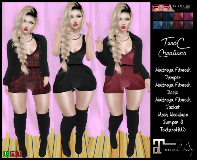 T&C ::: Cecile ::: Maitreya Outfit +8HUD