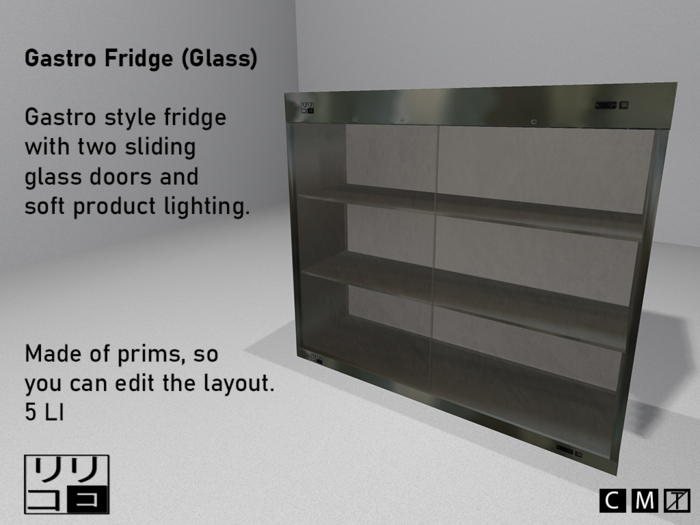 [ririko-co] Gastro Fridge (Glass)