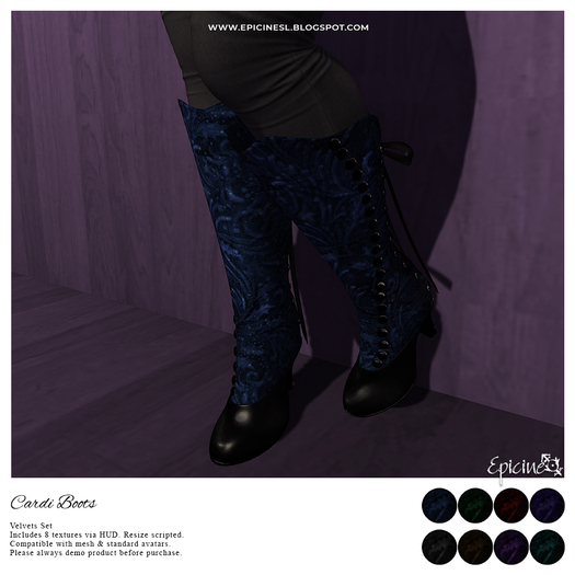 Epicine - Cardi Boots - Velvet Set