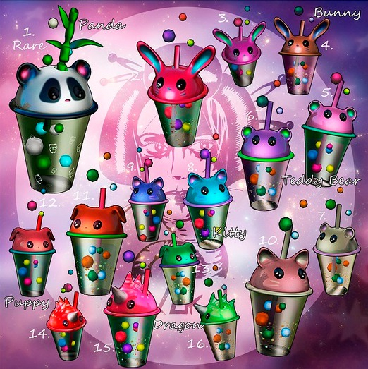 1.Yokai - Juicy Fruit - Panda RARE