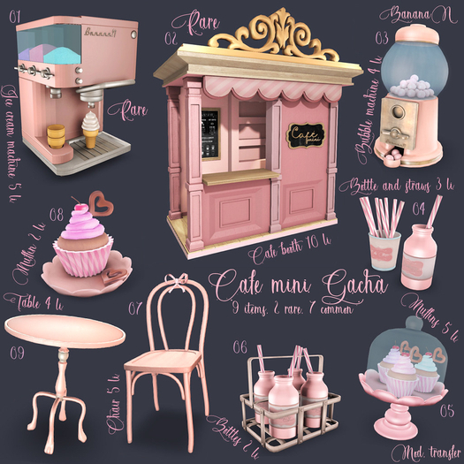 01 Cafe Mini Gacha - ice cream machine RARE