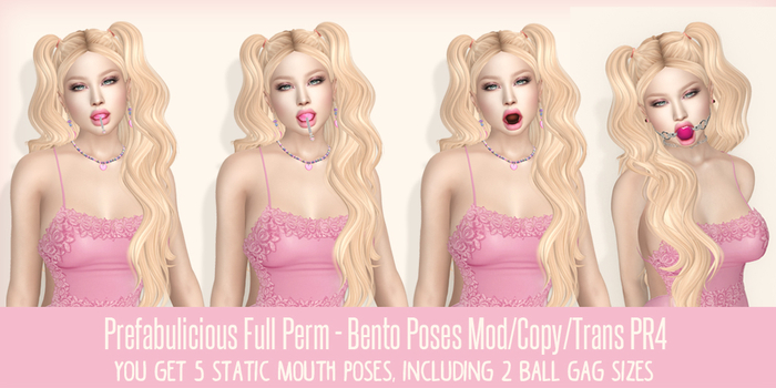 Prefabulicious - Bento Mouth Poses Creator Pack