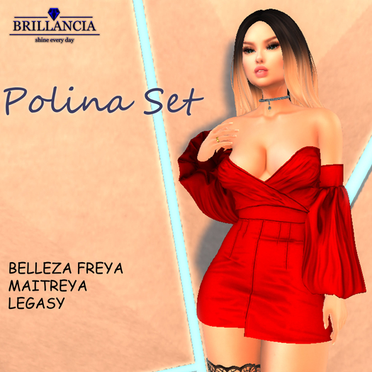 BRILLANCIA  POLINA SET  - RED