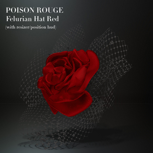 POISON ROUGE Felurian Hat Red 