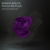 POISON ROUGE Felurian Hat Purple