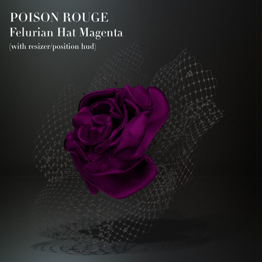 POISON ROUGE Felurian Hat Magenta