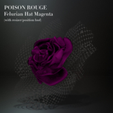 POISON ROUGE Felurian Hat Magenta