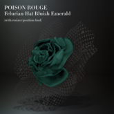 POISON ROUGE Felurian Hat Emerald