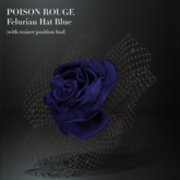 POISON ROUGE Felurian Hat Blue