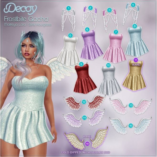 Decoy - Frostbite Gacha: #16 Wings Gold-Dipped RARE