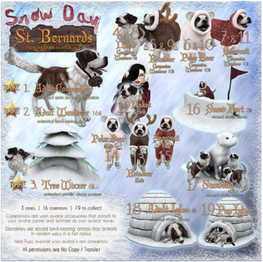 JIAN Snowday St.Bernards 2. Adult Wanderer BOX RARE