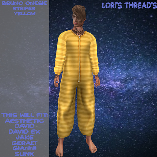 [L.T] Bruno Onesie -Stripes- Yellow (ADD ME)