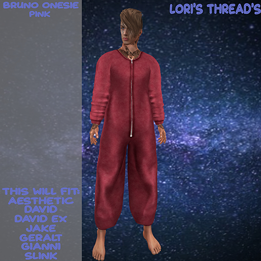 [L.T] Bruno Onesie - Pink (ADD ME)