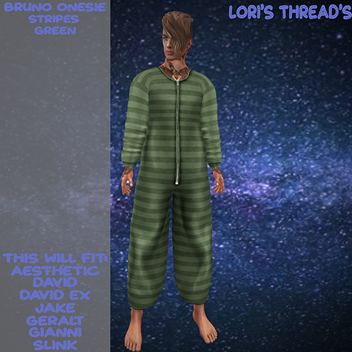 [L.T] Bruno Onesie -Stripes- Green (ADD ME)