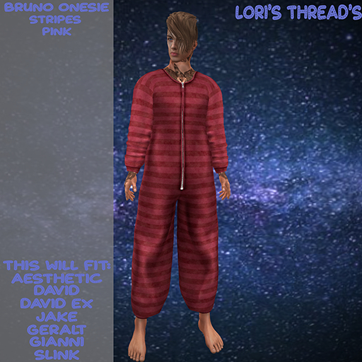 [L.T] Bruno Onesie -Stripes- Pink (ADD ME)