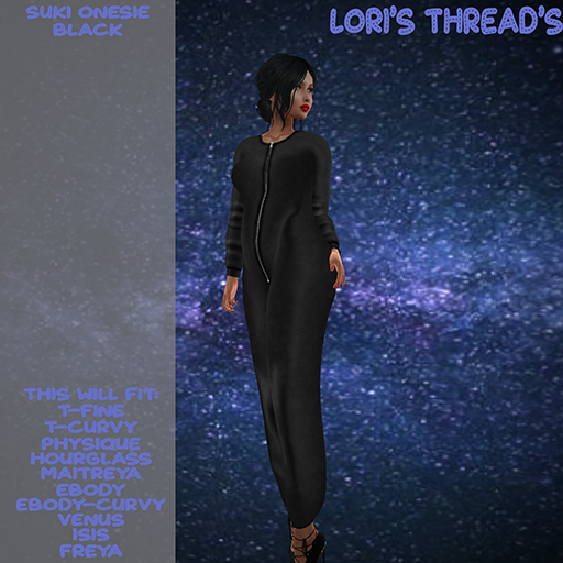 [L.T] Suki Onesie - Black (ADD ME)