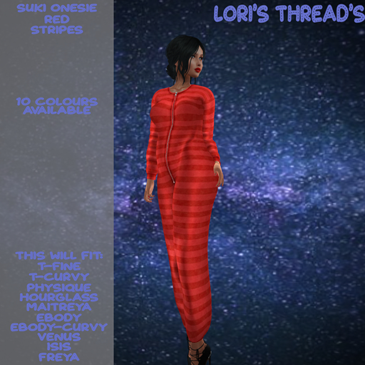 [L.T] Suki Onesie -Stripes- Red (ADD ME)