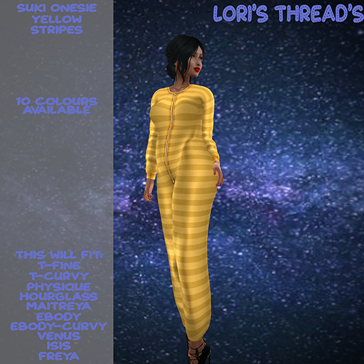 [L.T] Suki Onesie -Stripes- Yellow (ADD ME)