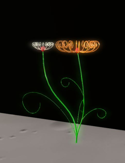 Metal flowers 
