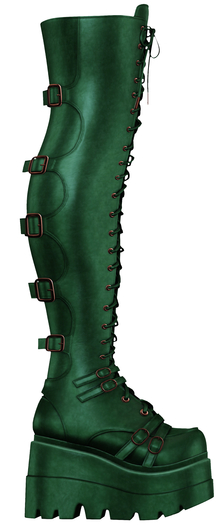 Limited Addiction - Judith Boots - Green