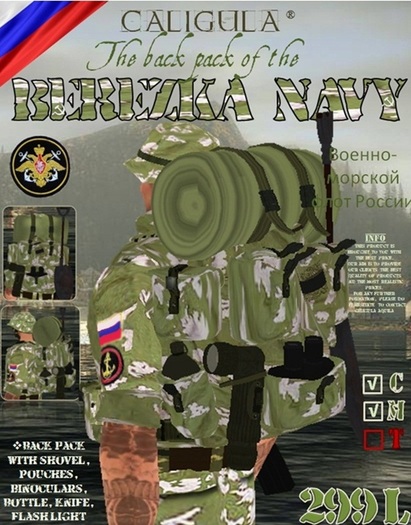 BEREZKA NAVY BACKPACK MOD 1.0