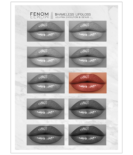 Fenom. $hameless Lipgloss [Genus & Lelutka HD] Demo