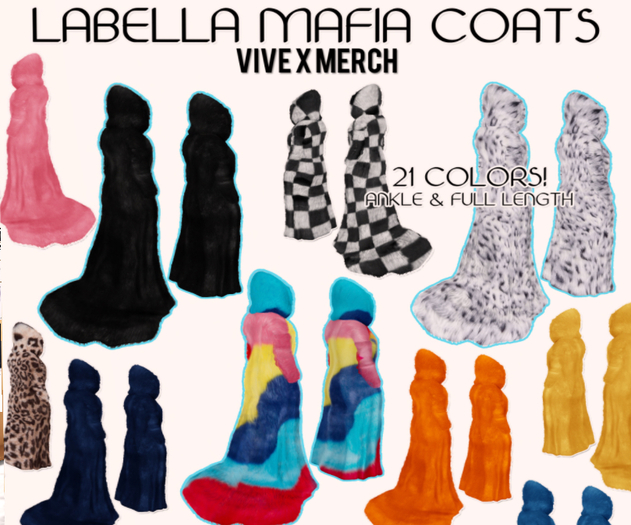 .: Vive x Merch :. LaBella Mafia Full Coat (small) - Hotpink