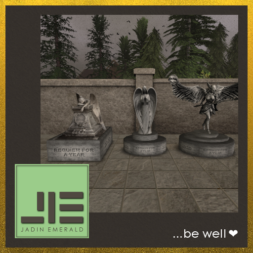 FREEBIE ➛ Requiem for 2020 (Angel Statues Set) - C/M (Wear to Unpack)