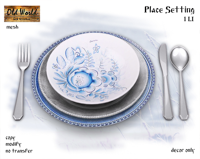 Place Setting v1 - Old World