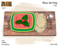 Christmas Place Setting v1 - Old World