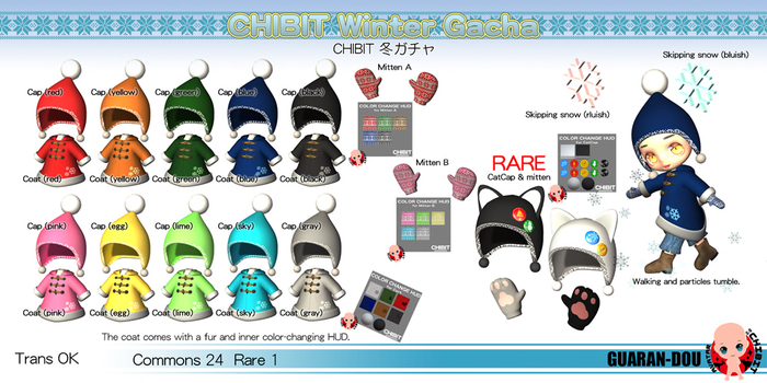 *G-D* CHIBIT Winter Gacha - Coat (green)