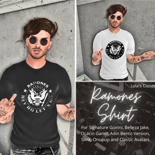 Ramones men shirt texture hud  Lola's Closet