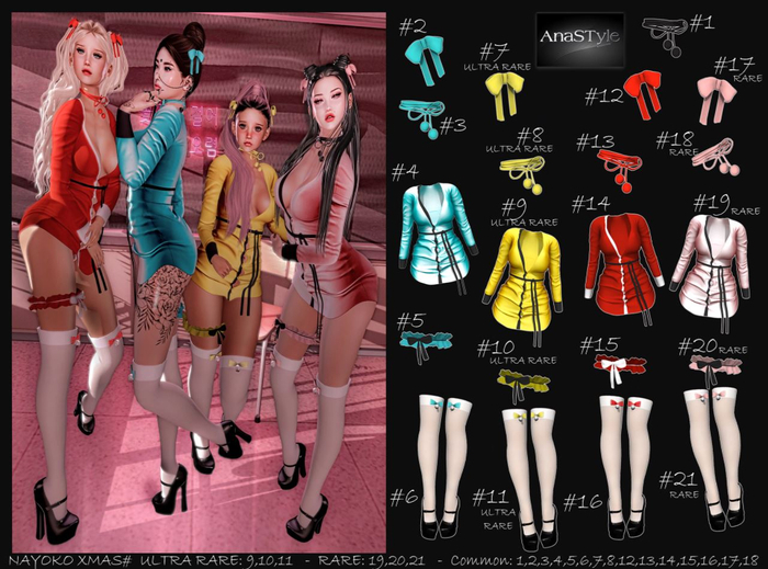 AnaSTyle - Nayoko Xmas (Maitreya) - #7 Bows Gold