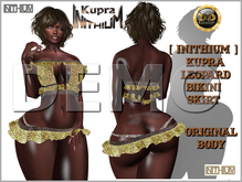 ☾ⅅⅅ☽ ◉ [INITHIUM] KUPRA LEOPARD BIKINI SKIRT ◉ [ DEMO ]