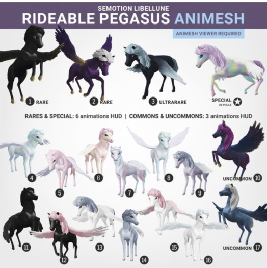 SEmotion Libellune Rideable Pegasus Animesh #12