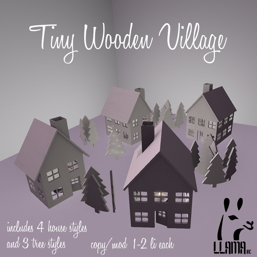 Llama Inc - Tiny Wooden Village