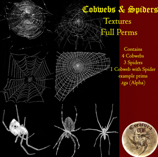 Full Perm Cobwebs & Spiders textures