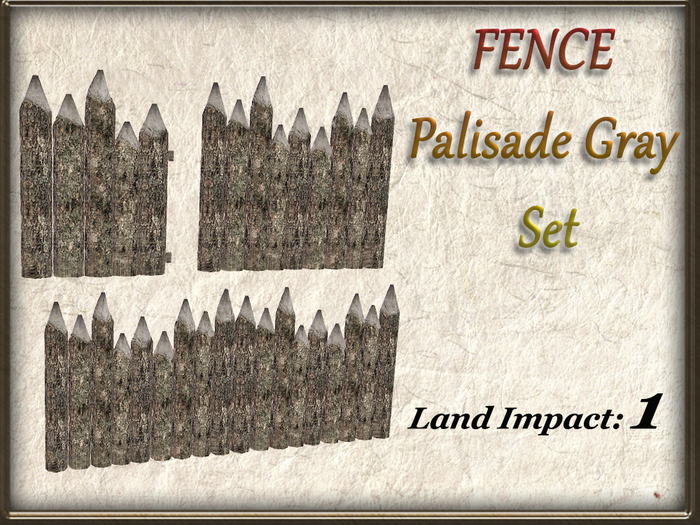 FENCE - Palisade Gray Set (1Li) Full Perm