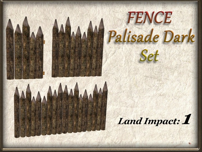 FENCE - Palisade Dark Set (1Li) Full Perm
