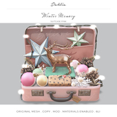 Dahlia - Winter Memory - Suitcase - Pink - ornaments, baubles decor