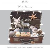 Dahlia - Winter Memory - Suitcase - Brown, ornaments, baubles decor