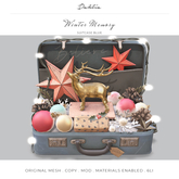  Dahlia - Winter Memory - Suitcase - Blue, ornaments, baubles decor