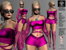 **DOLORES O'RIORDAN PINK ROCKER STYLE COMPLET OUTFIT** (WEAR)